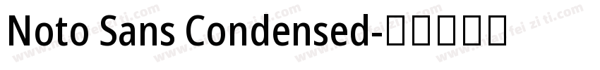 Noto Sans Condensed字体转换